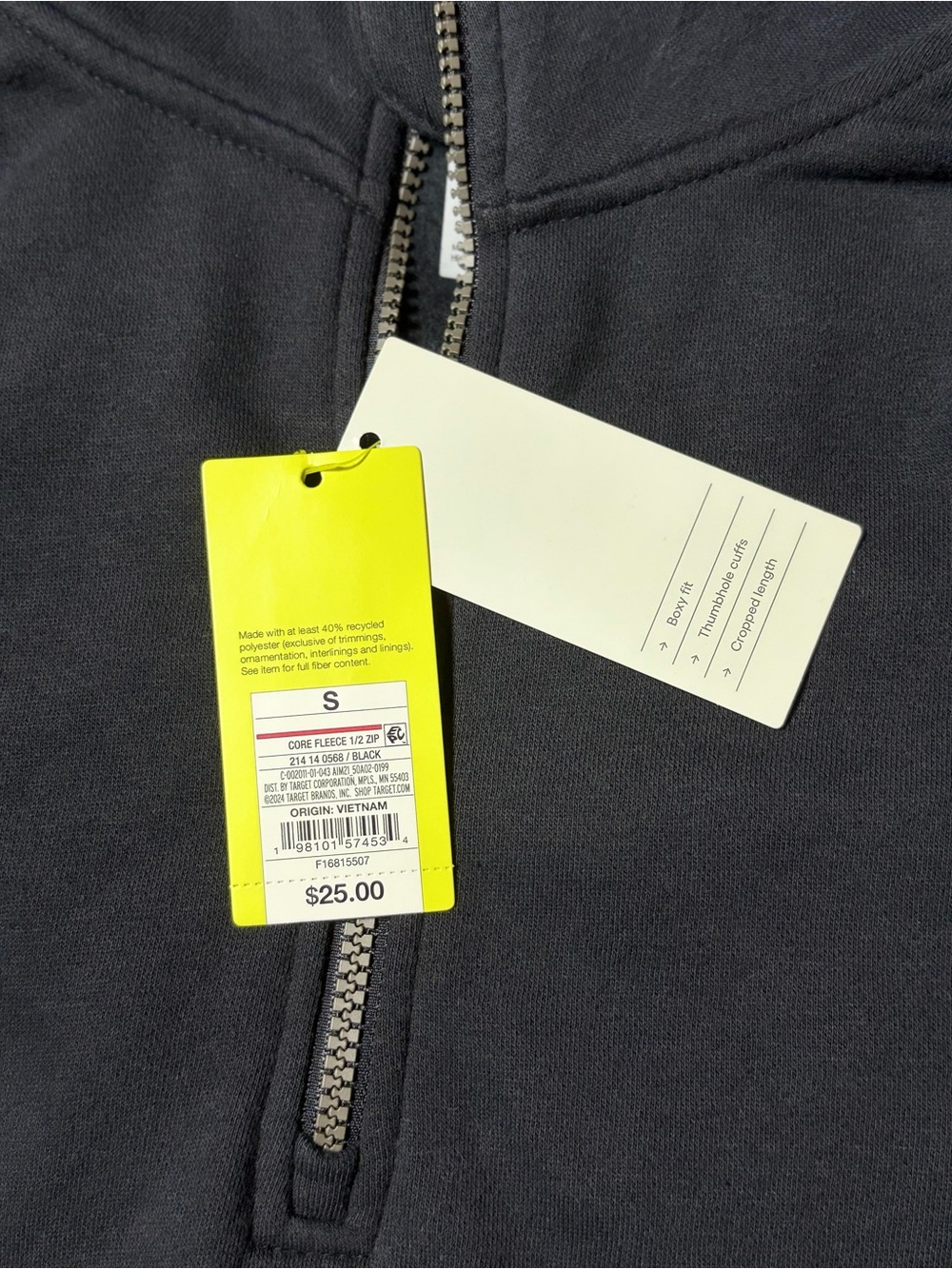 All In Motion 1/2 Zip Pullover Slightly Cropped - Size S - Picture 5 of 7
